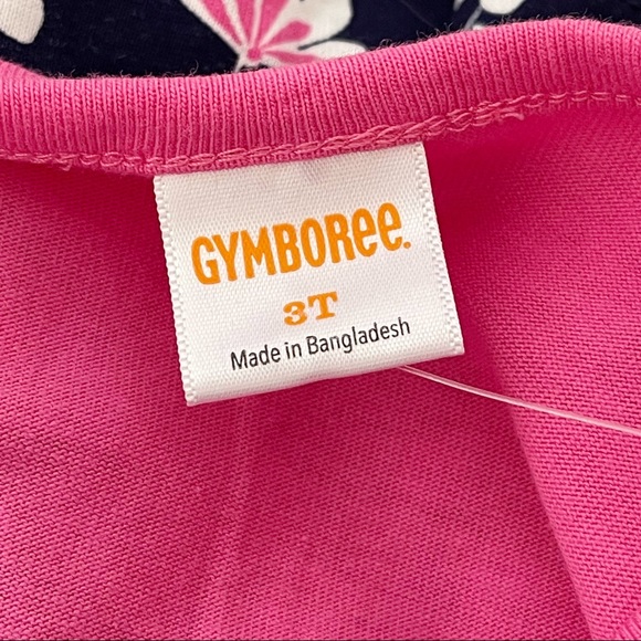 Gymboree Pink Blue Ruffle Short Sleeve Dress 3T - Picture 10 of 12
